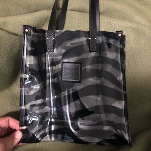 Dooney&Bourke Clear Zebra tote.